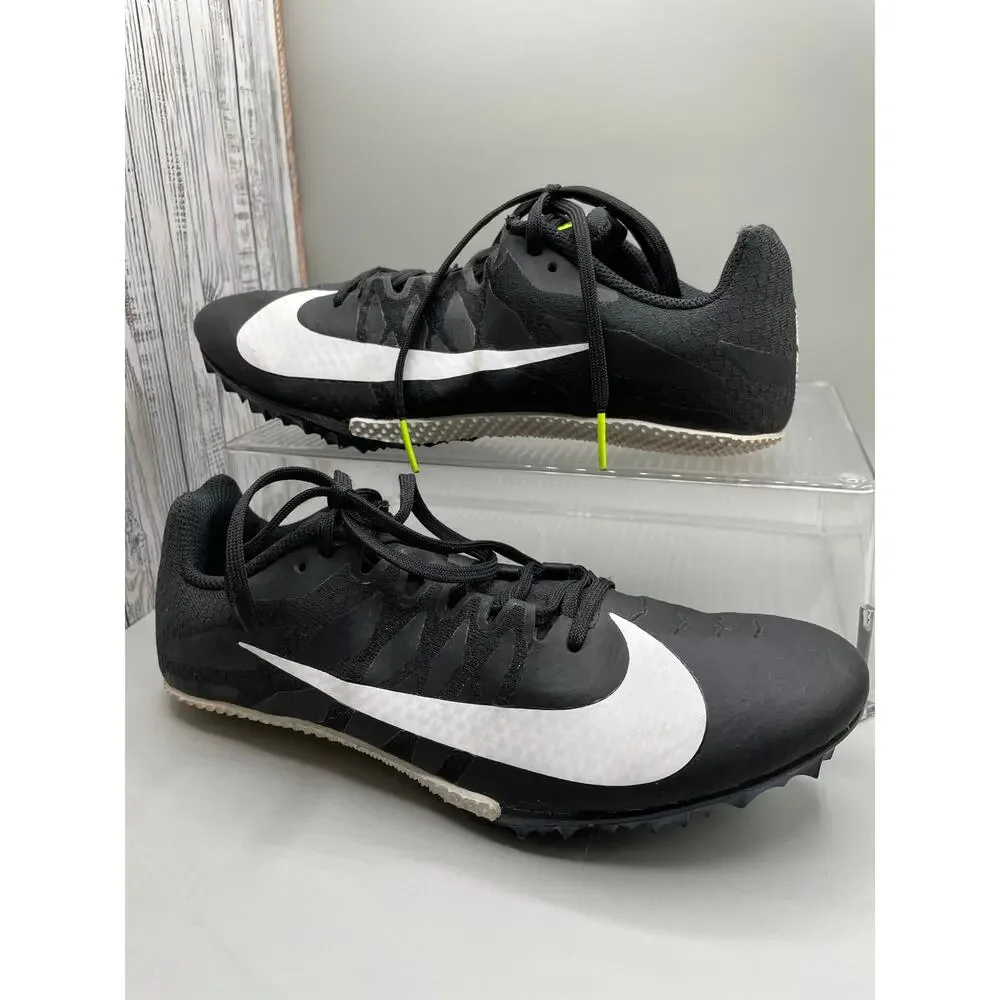 Nike Black Zoom Rival S Racing Men’s Track Cleats Lace Shoes *No Spikes 7